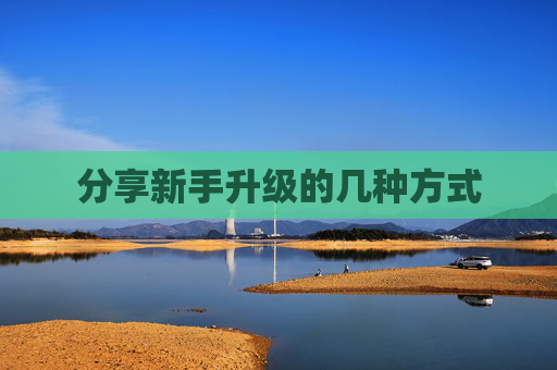 分享新手升级的几种方式